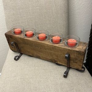 5 Hole Mexican Sugar Mold Candle holder, with stand